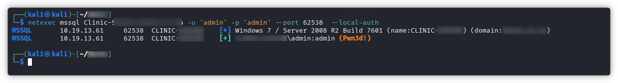 NetExec MSSQL