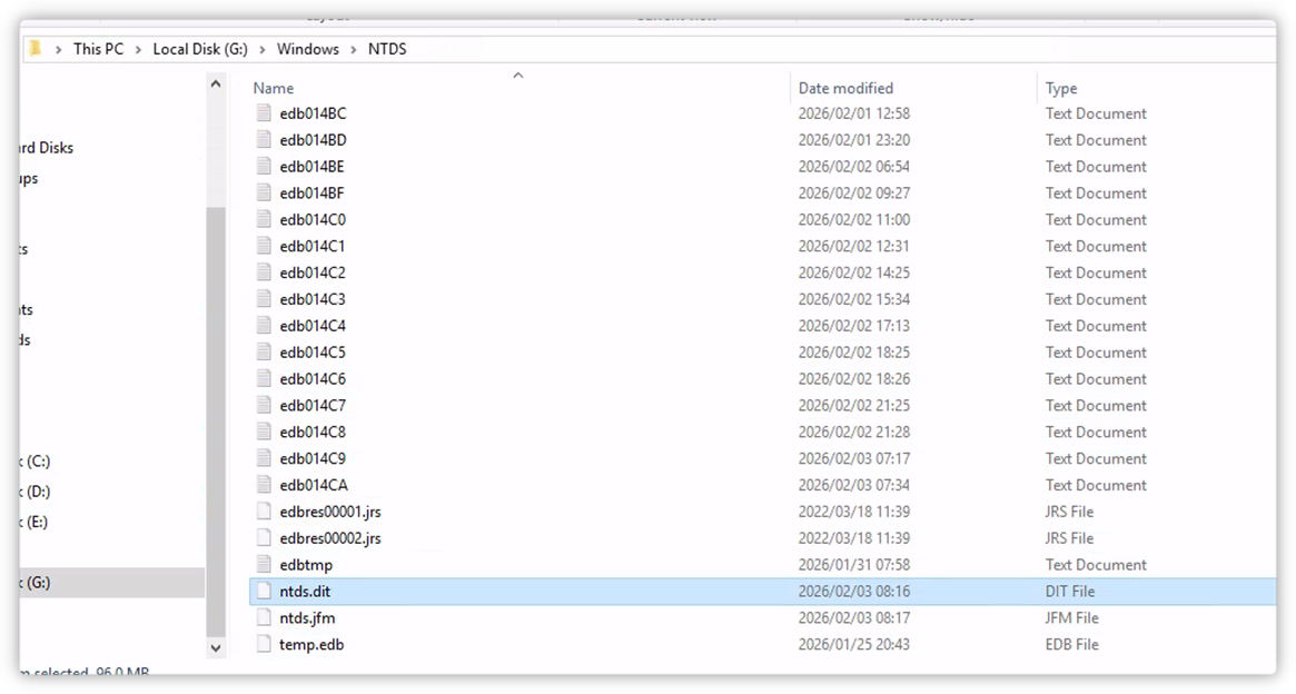 ntds file